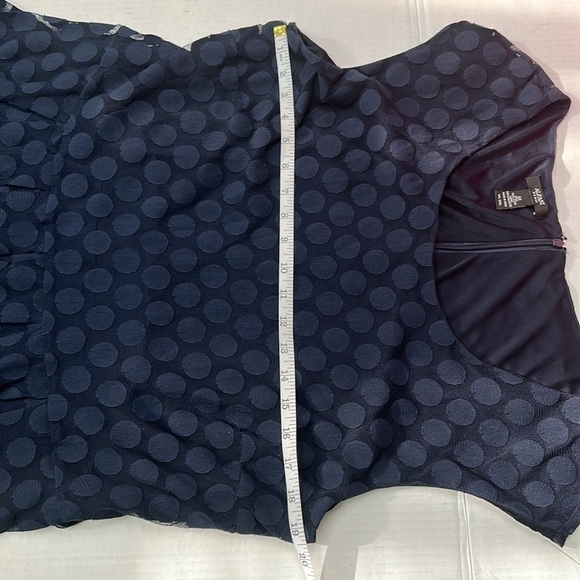 Alfani Navy blue polkadot dress Pre owned - Picture 4 of 9